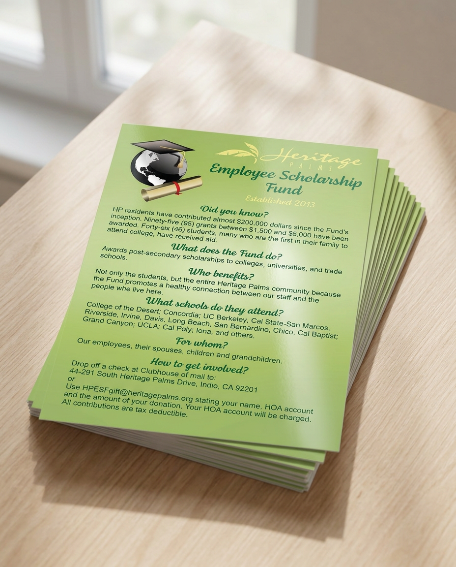 Flyers · Heritage Palms