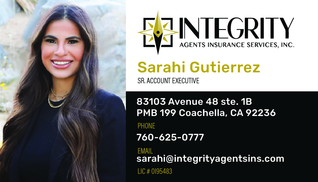 Photo business card designed and printed for an insurance agent